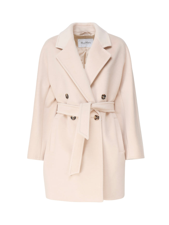 Max Mara Coats Beige Lana Vergine Ovis Aries