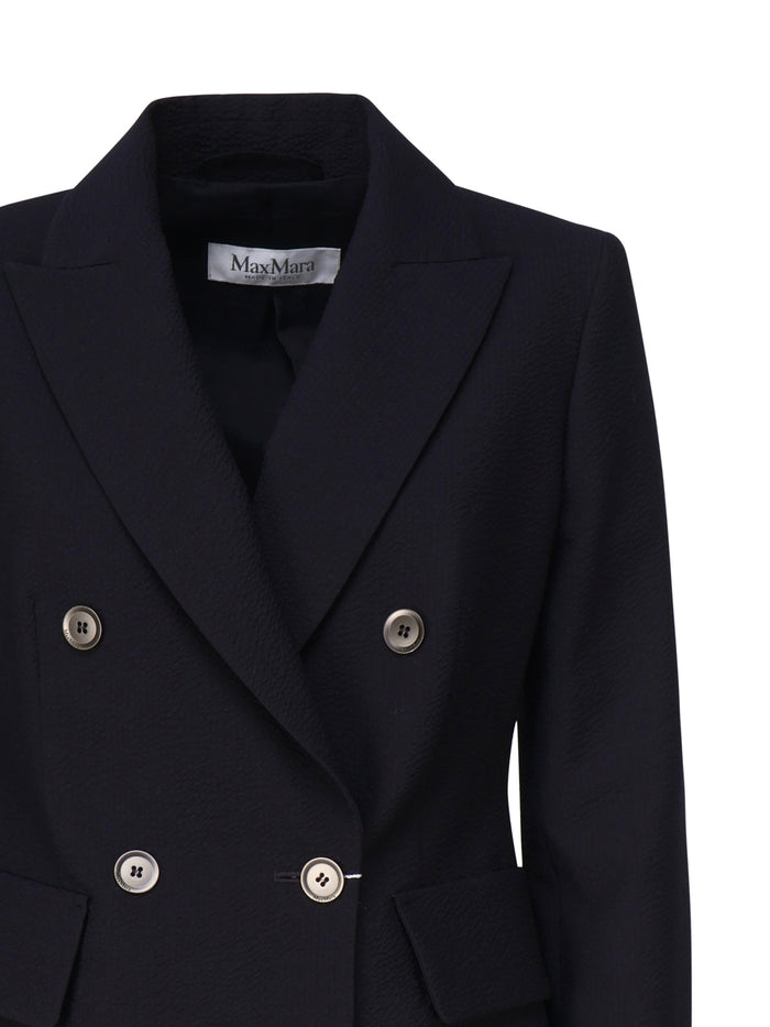 Max Mara Jackets Blue Lana Vergine Ovis Aries
