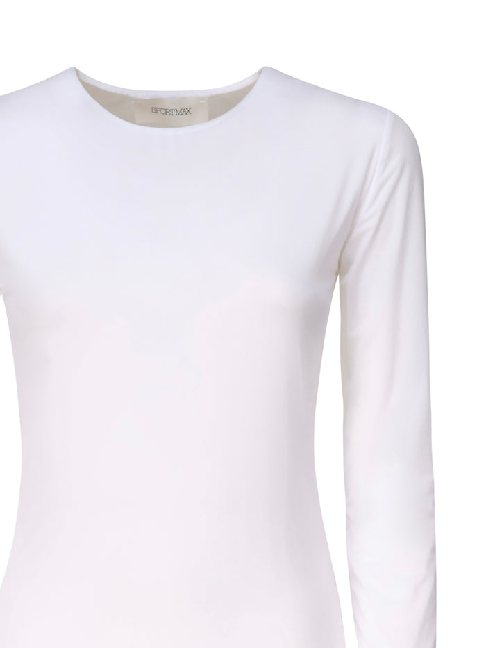 Sportmax Sweaters Optical White Poliammide Elastan