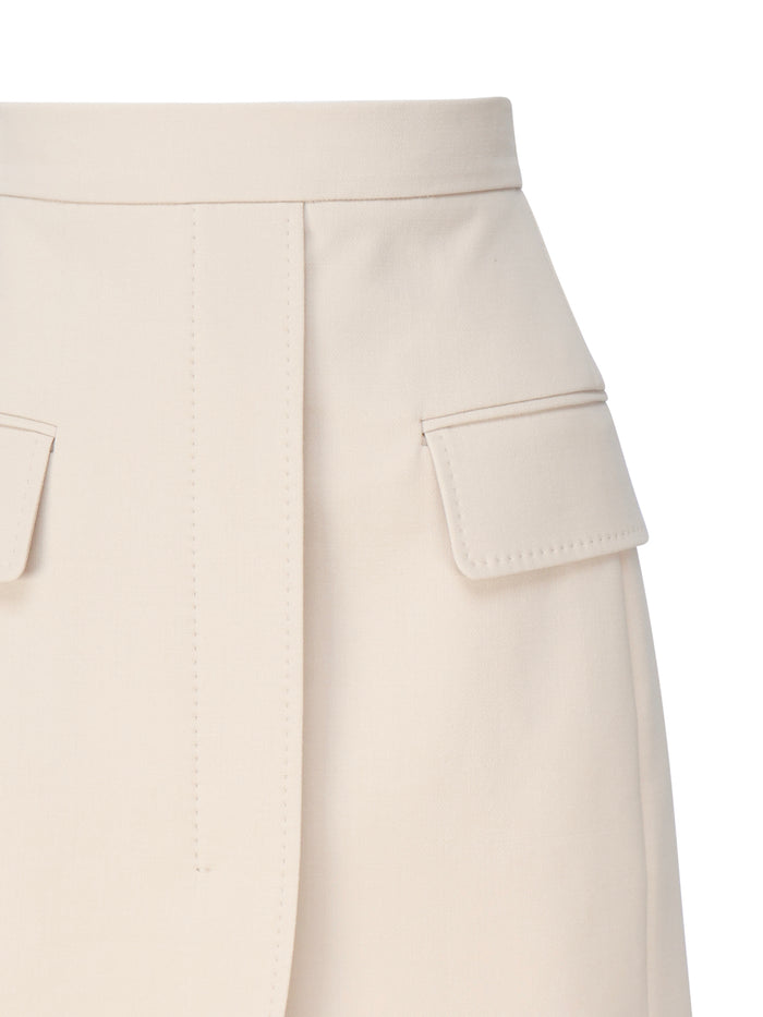 Max Mara Skirts Beige Lana Vergine Ovis Aries