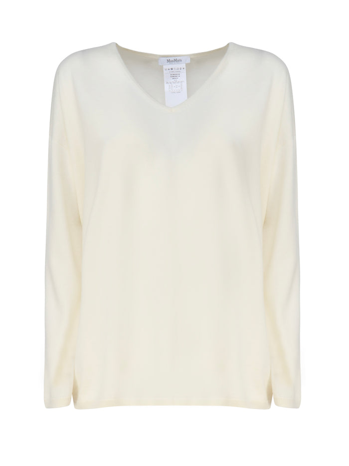 Max Mara Sweaters White Cashmere