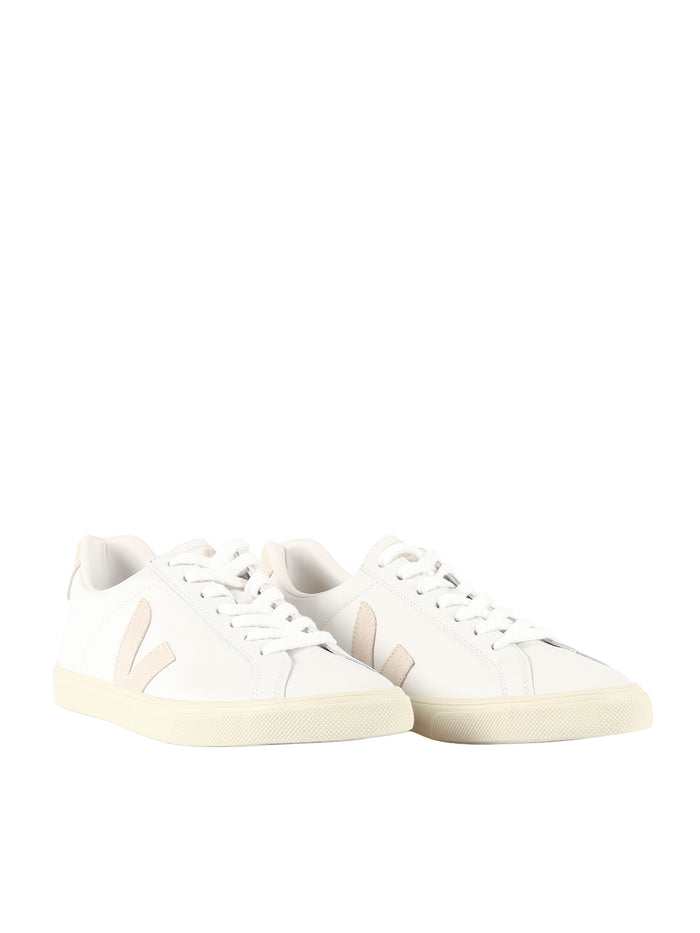 ESPLAR LOGO LEATHER WHITE_SABLE SNEAKERS White