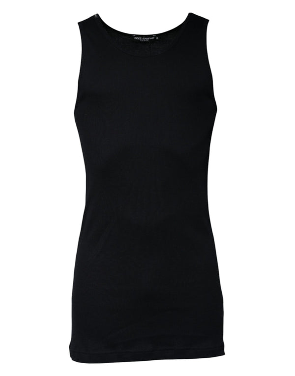 Dolce & Gabbana 100% Cotton tank top in black