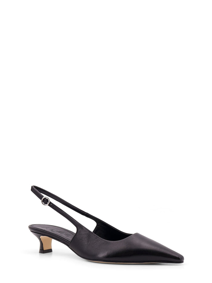 Aeyde With Heel Black Pelle