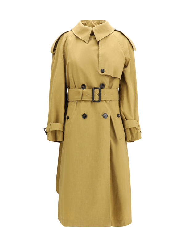 Burberry 67% Polyester; 33% Cotton trench coat in brown