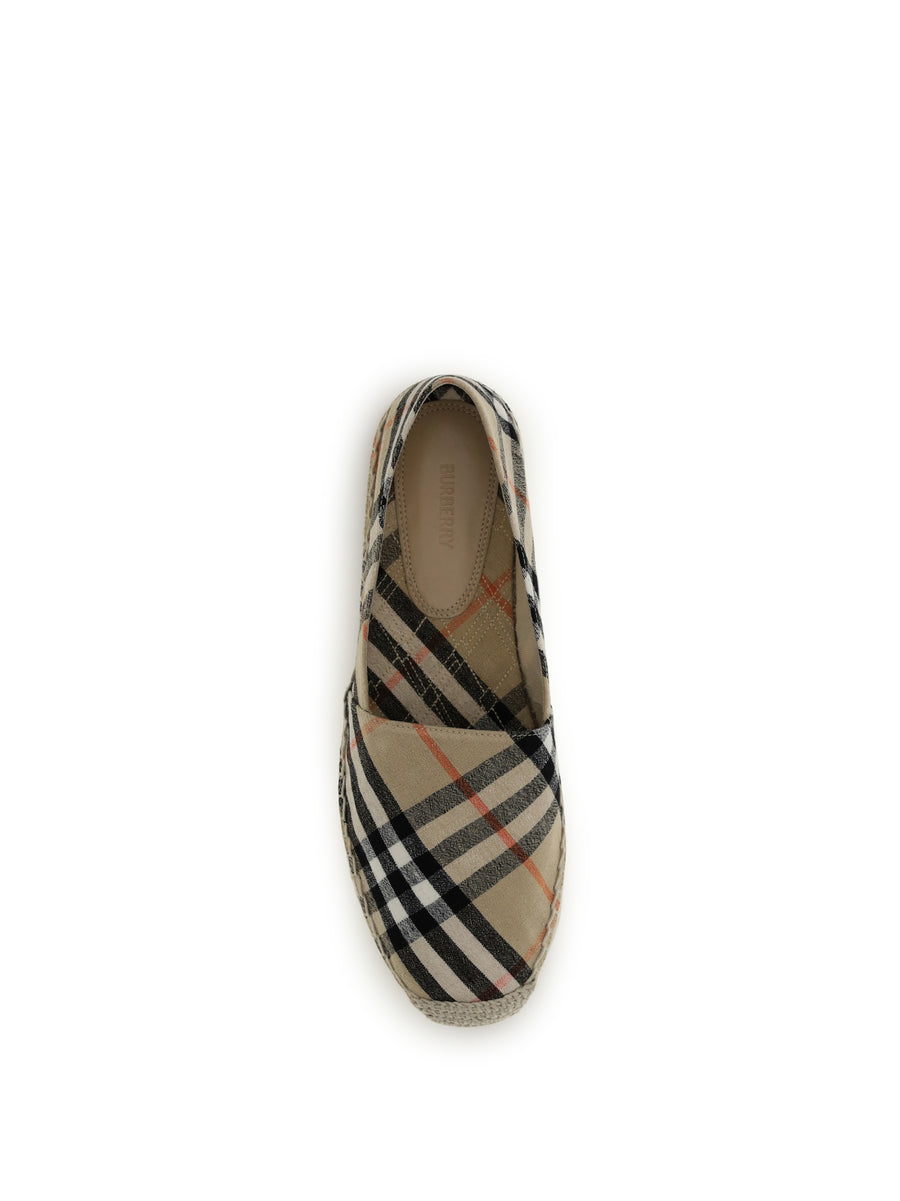 Espadrilles Mews Check Sand Ip Upper: Cotton Sandal