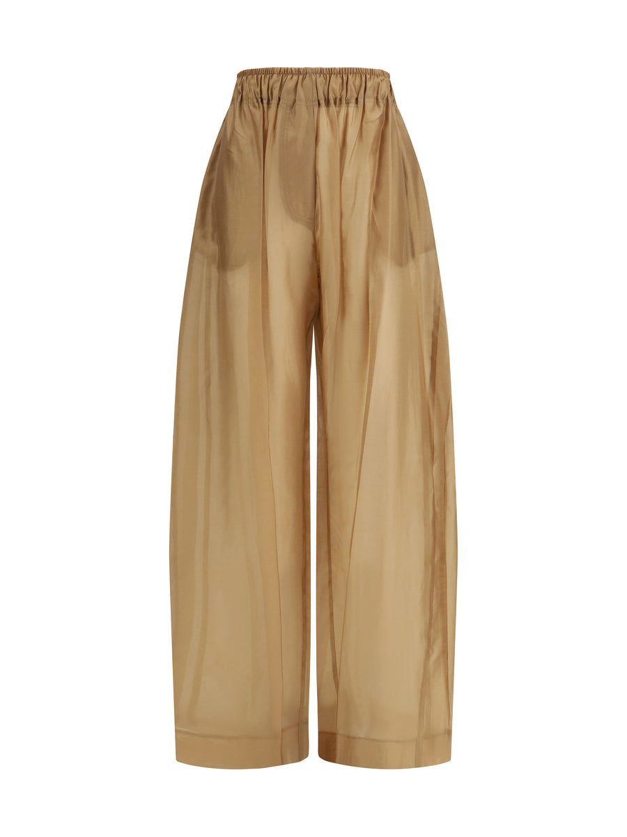 The Latest 85% Lyocell trousers in beige