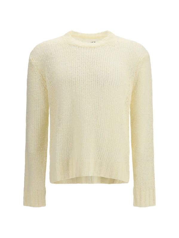 Jil Sander 100% Linen sweater in white