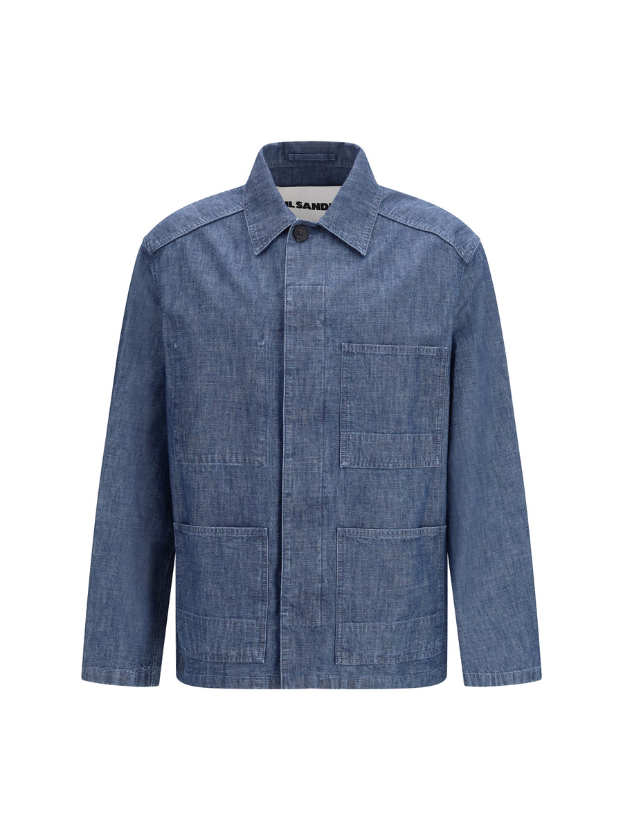 Overshirt Chambray Indigo Cotton Jacket