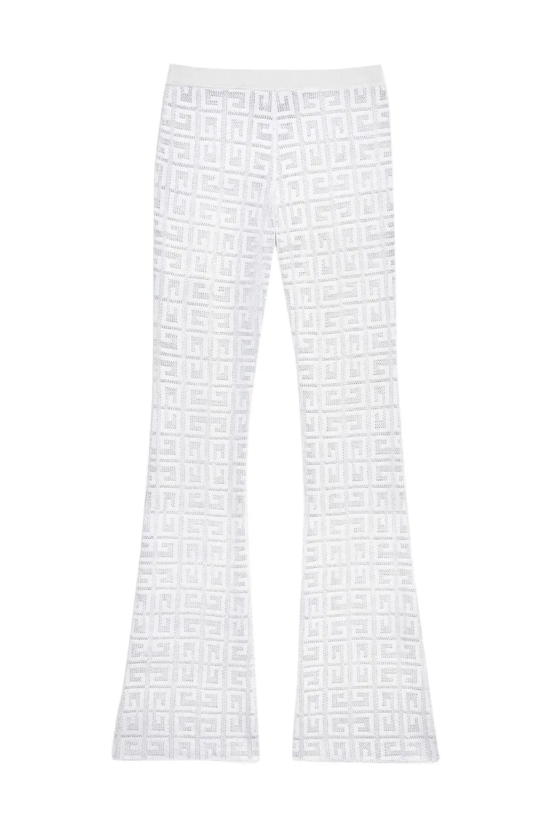 Givenchy Wide Elasticated 4g Pants_white White Clothing