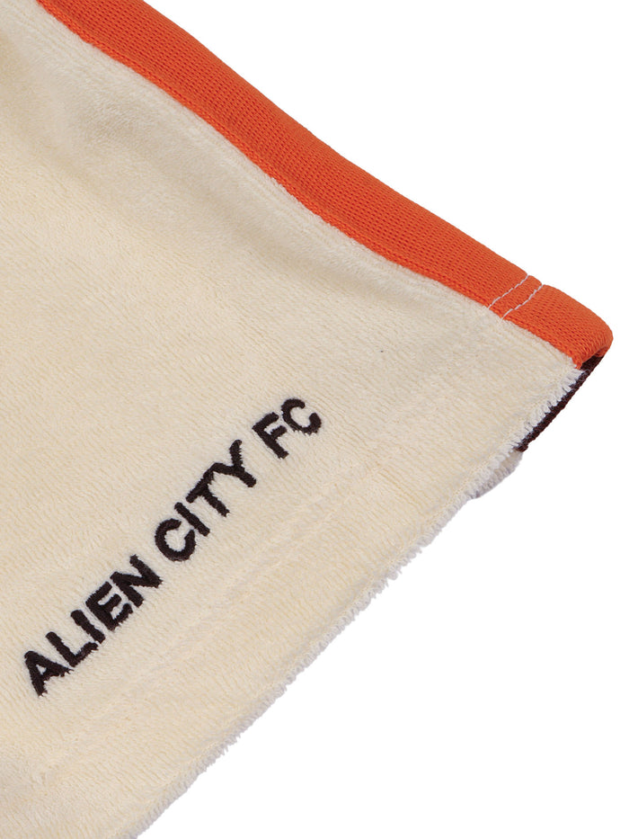 Alien City Fc Emb Terry Sweatshorts White Organic Cotton Short