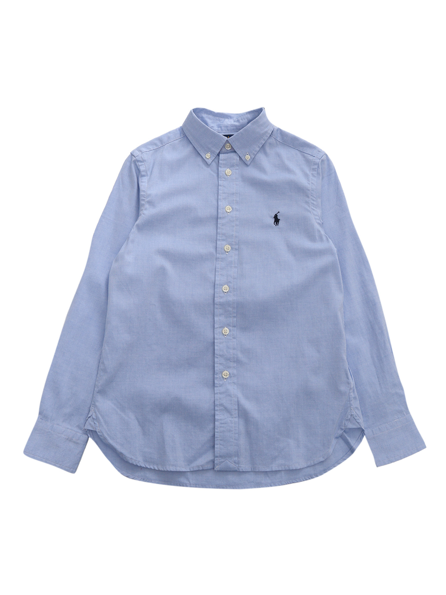 Slim Fit-Tops-Shirt Blue Cotton