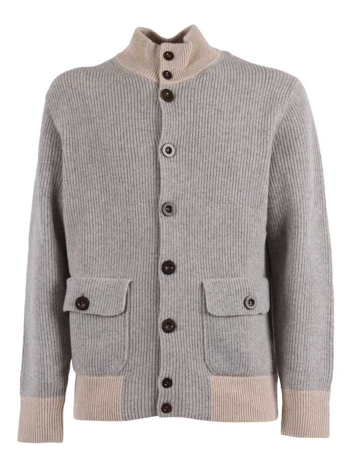 Bomber Jacket Beige Wool