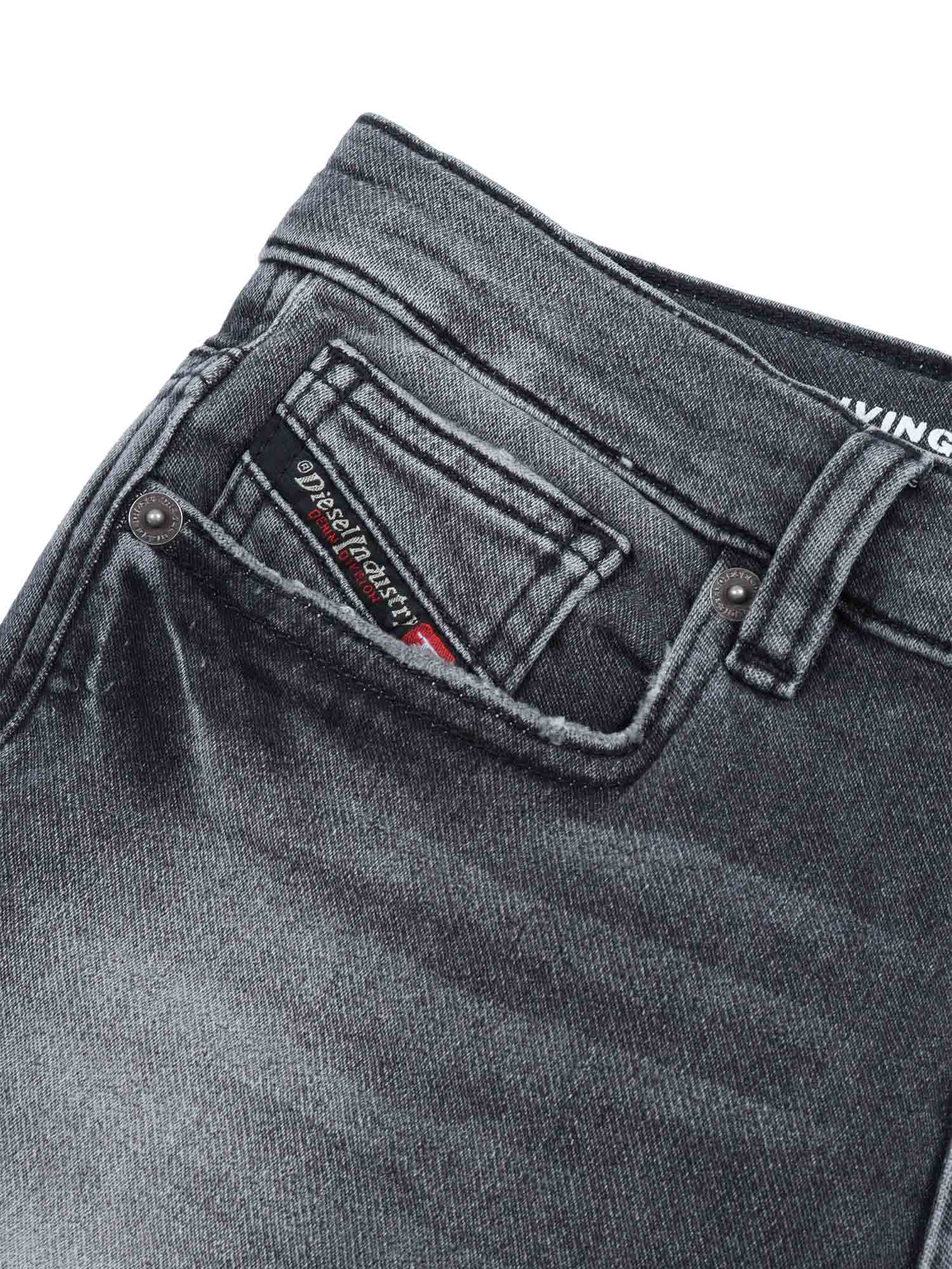 5 Pockets Black Cotton Polyester Elastane Jean