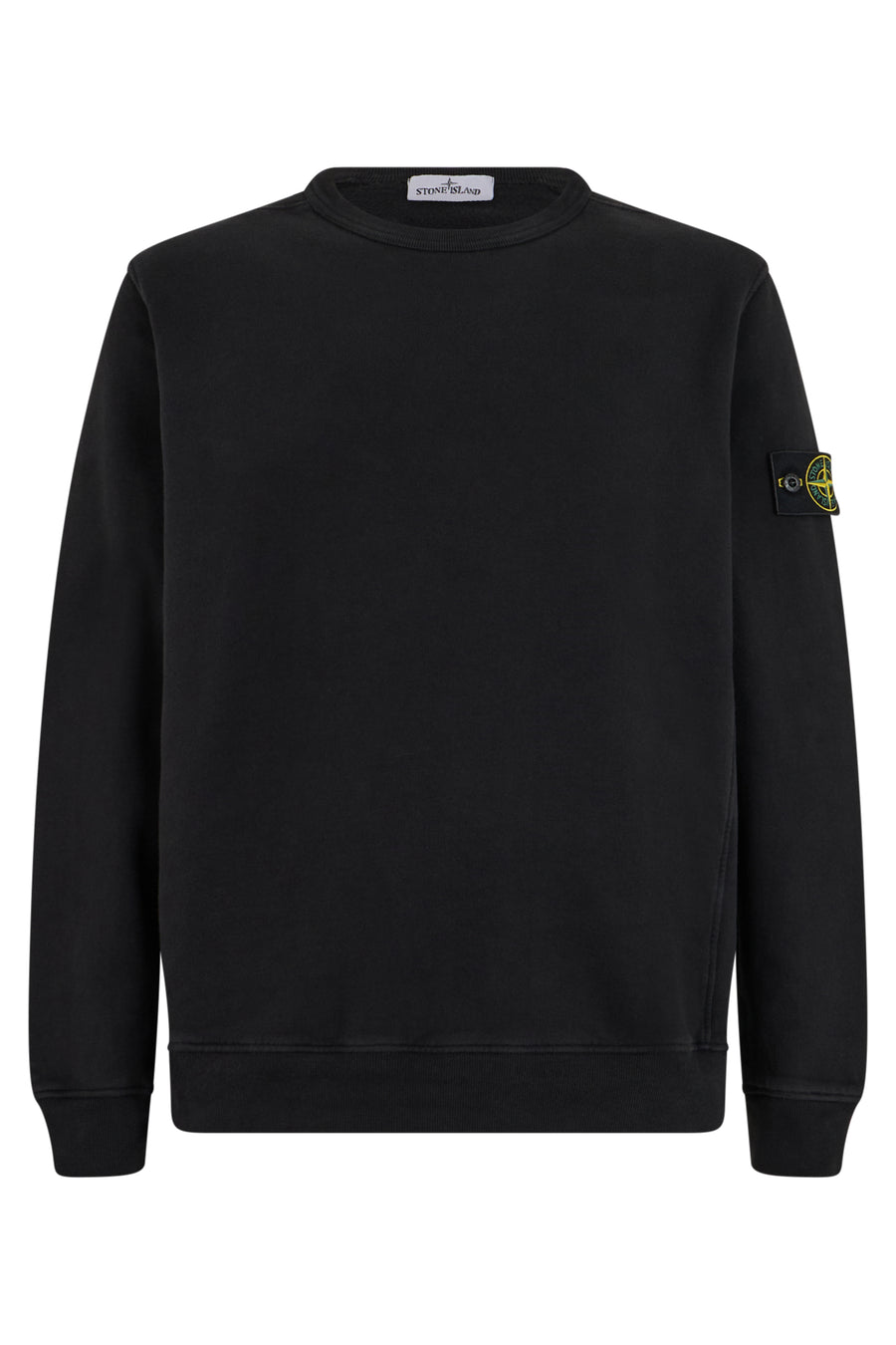 Crewneck Sweater Black Cotton Sweatshirts