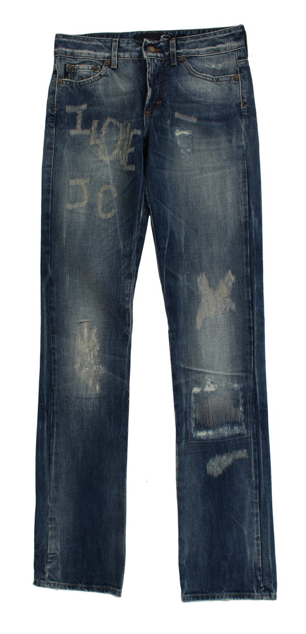 Roberto Cavalli 100% Cotton jeans in blue