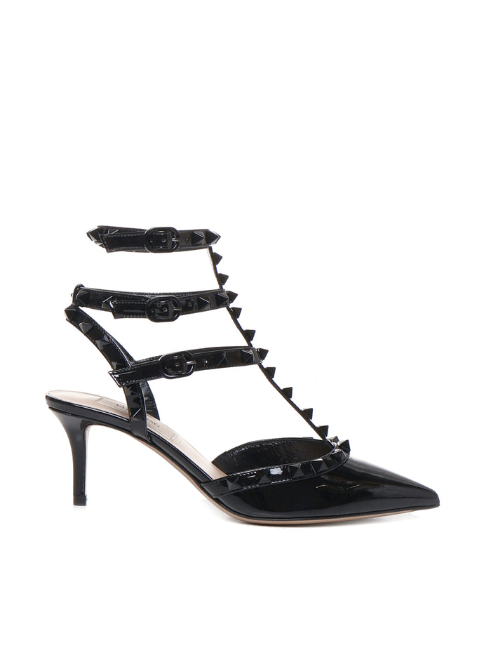 Valentino Garavani With Heel Black Patent Leather