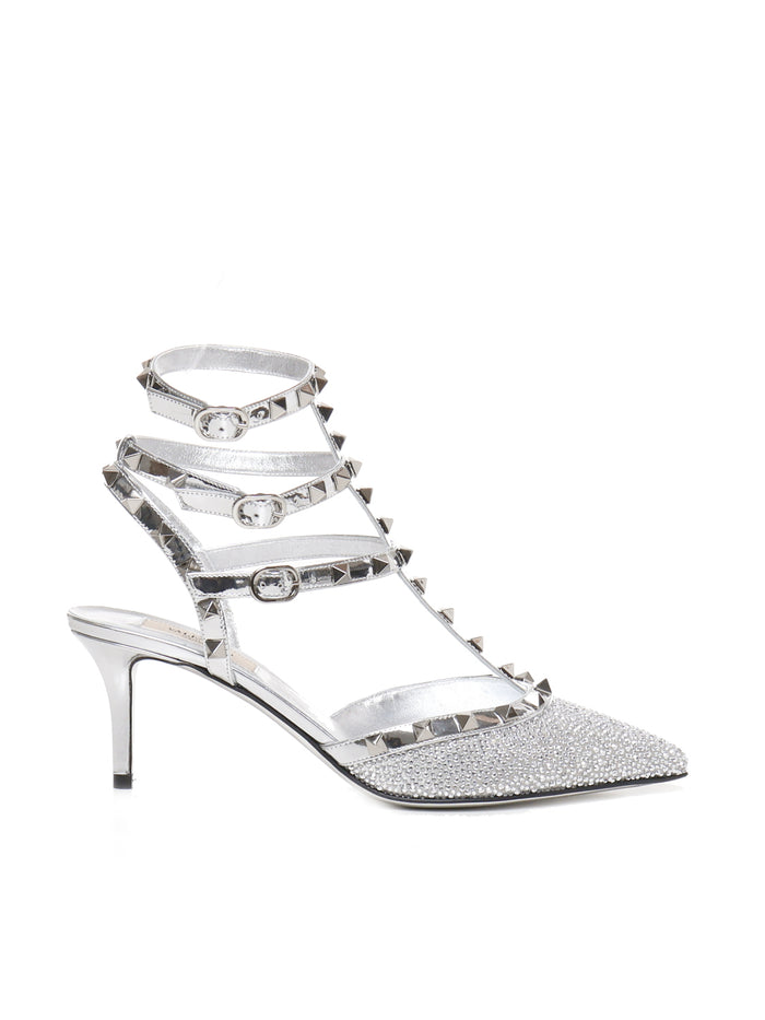 Valentino Garavani With Heel Silver Calfskin
