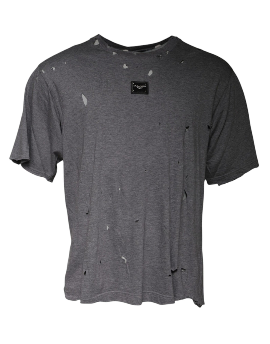 Dolce & Gabbana 100% Cotton t-shirt in gray