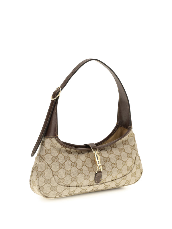Shoulder Bag Jackie Slim Vintage Sand-Dark Brown Sand/dark Fabric