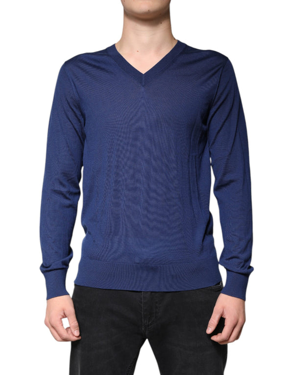 Dolce & Gabbana 100% cashmere sweater in navy