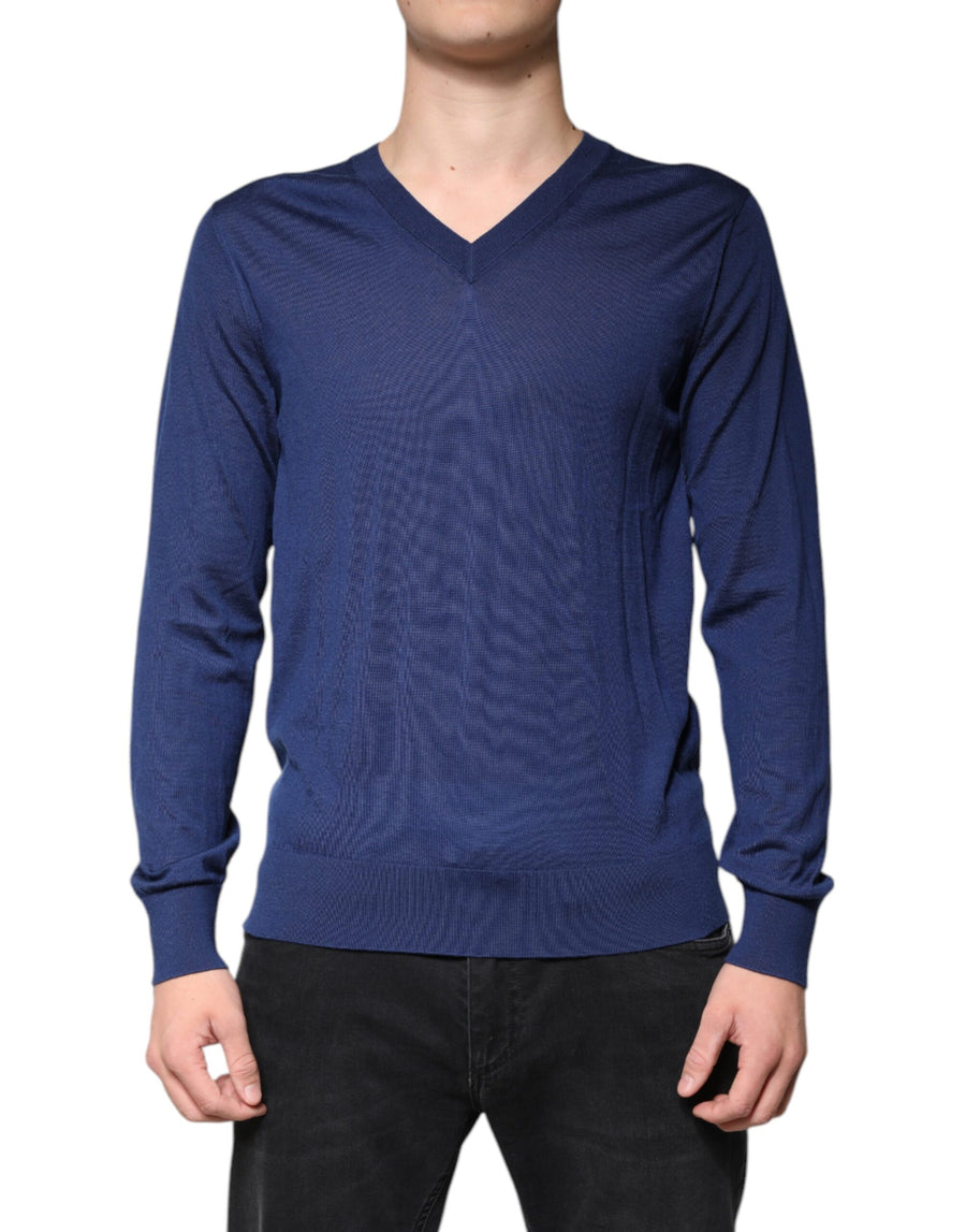 Dolce & Gabbana 100% cashmere sweater in navy