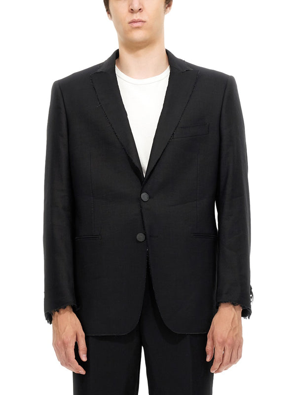 Single-Breasted Jacket Black Not Specified
