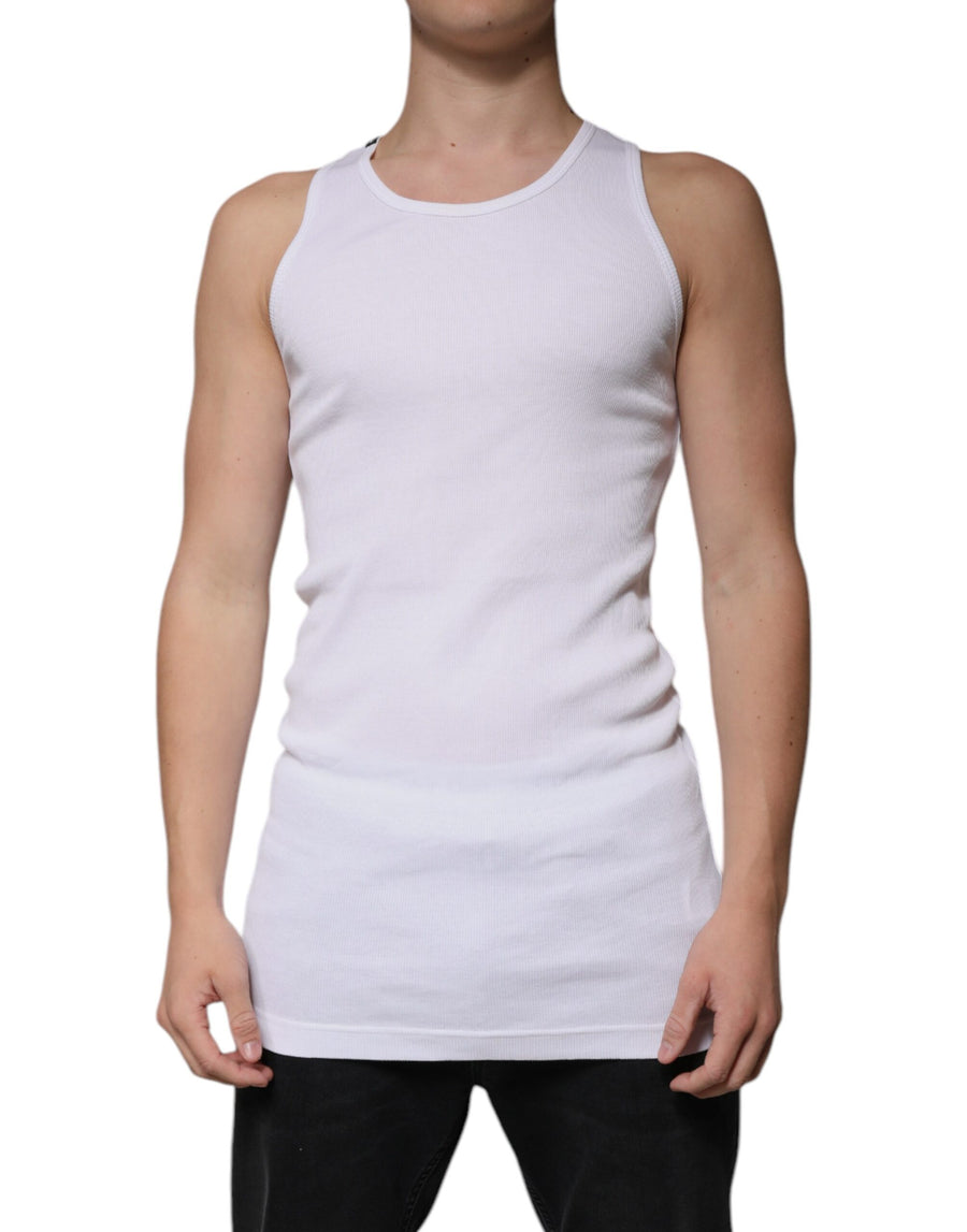 Dolce & Gabbana 100% Cotton tank top in white