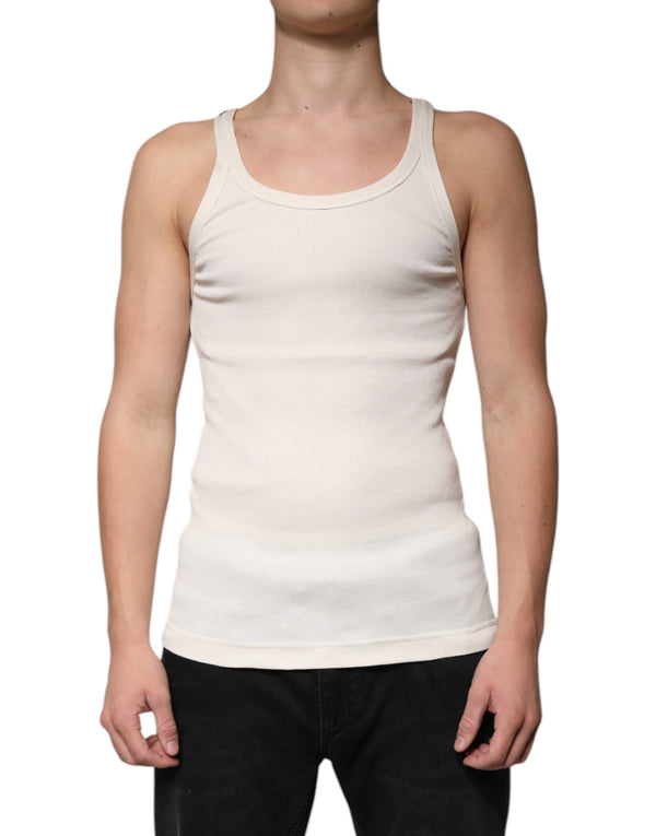 Dolce & Gabbana 100% Cotton tank top in white