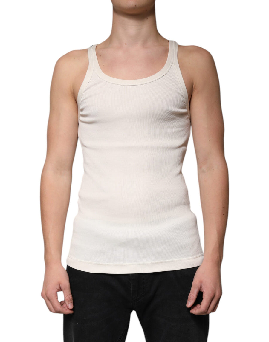 Dolce & Gabbana 100% Cotton tank top in white