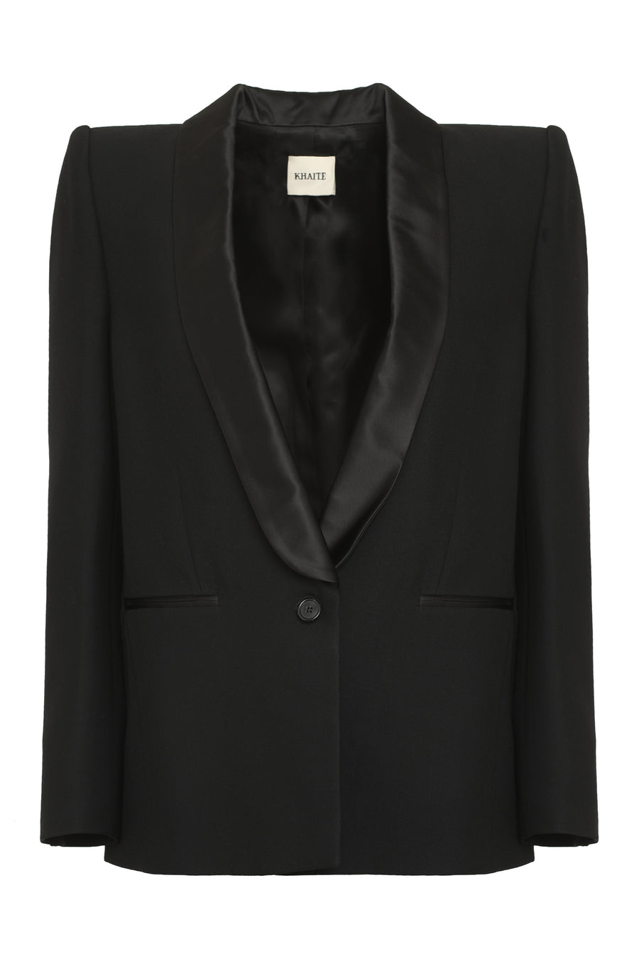 Helio Single-Breasted Jacket Black Viscose Blazers