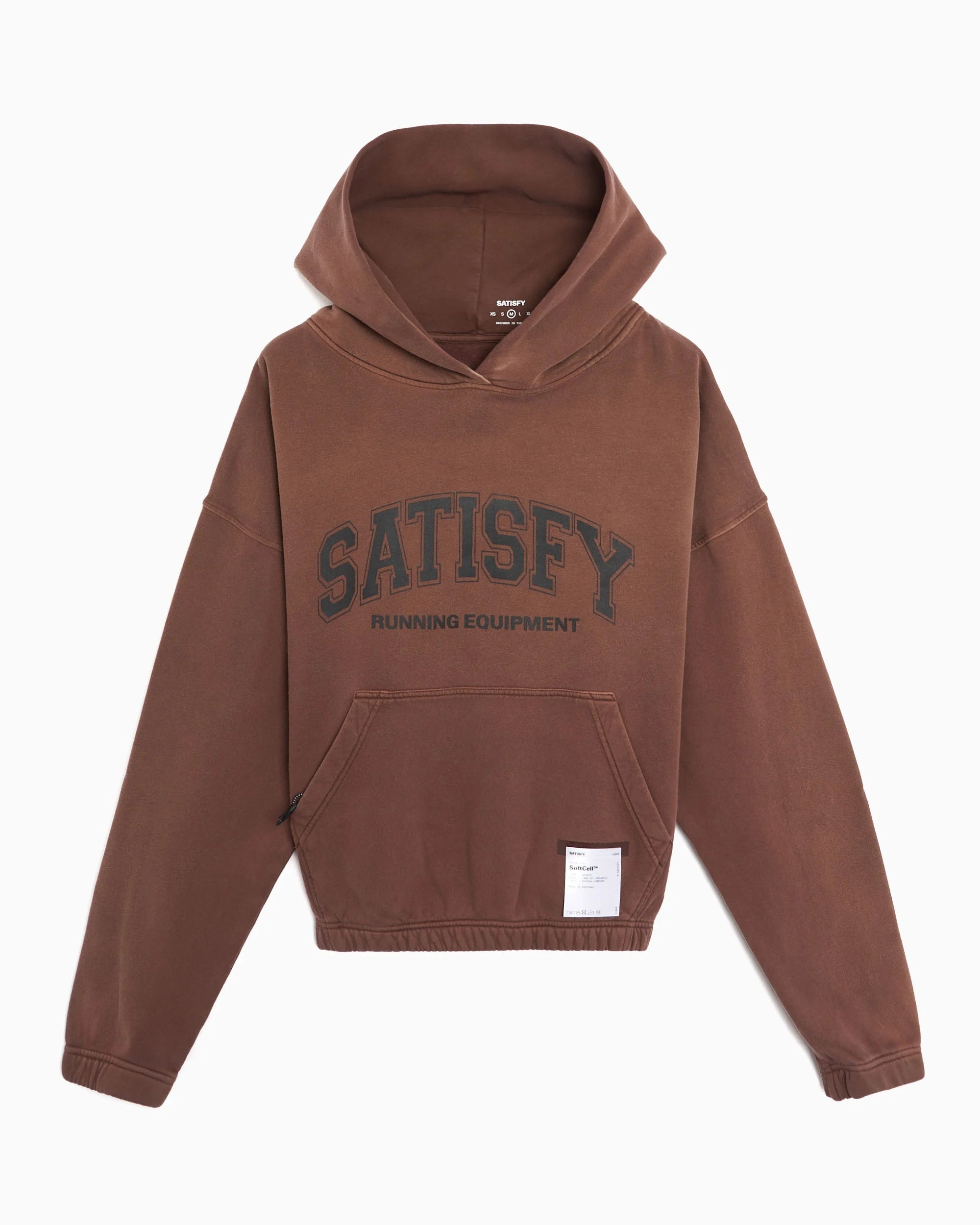Softcell Hoodie Brown Cotton Sweatshirt
