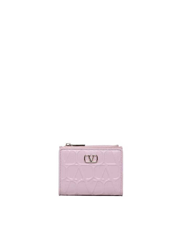 Valentino Garavani Wallets Water Lilac Calfskin