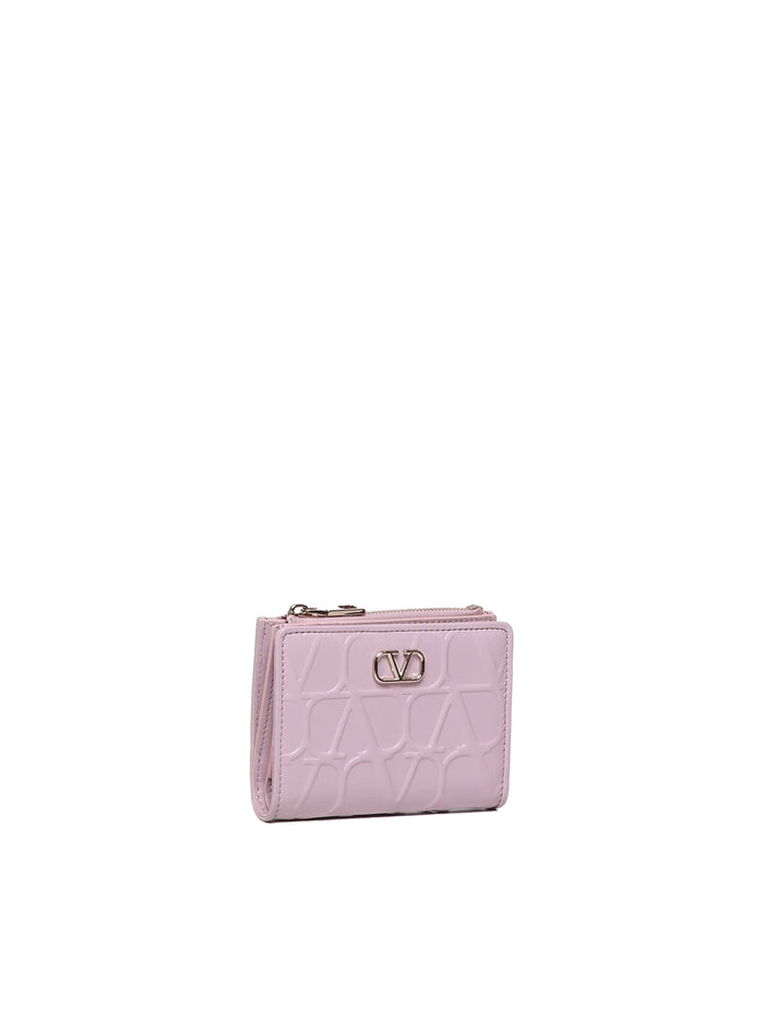 Valentino Garavani Wallets Water Lilac Calfskin