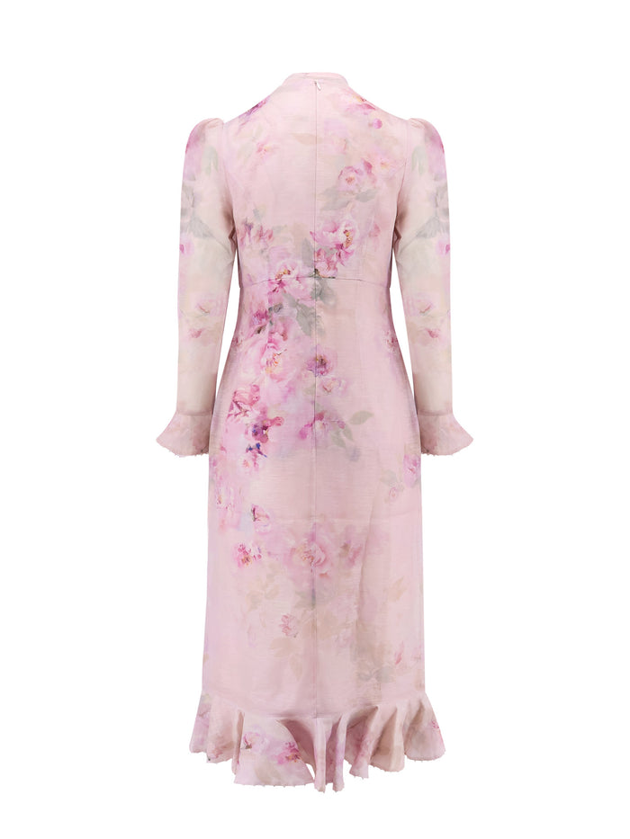 Zimmermann Dresses Pink Lino Seta