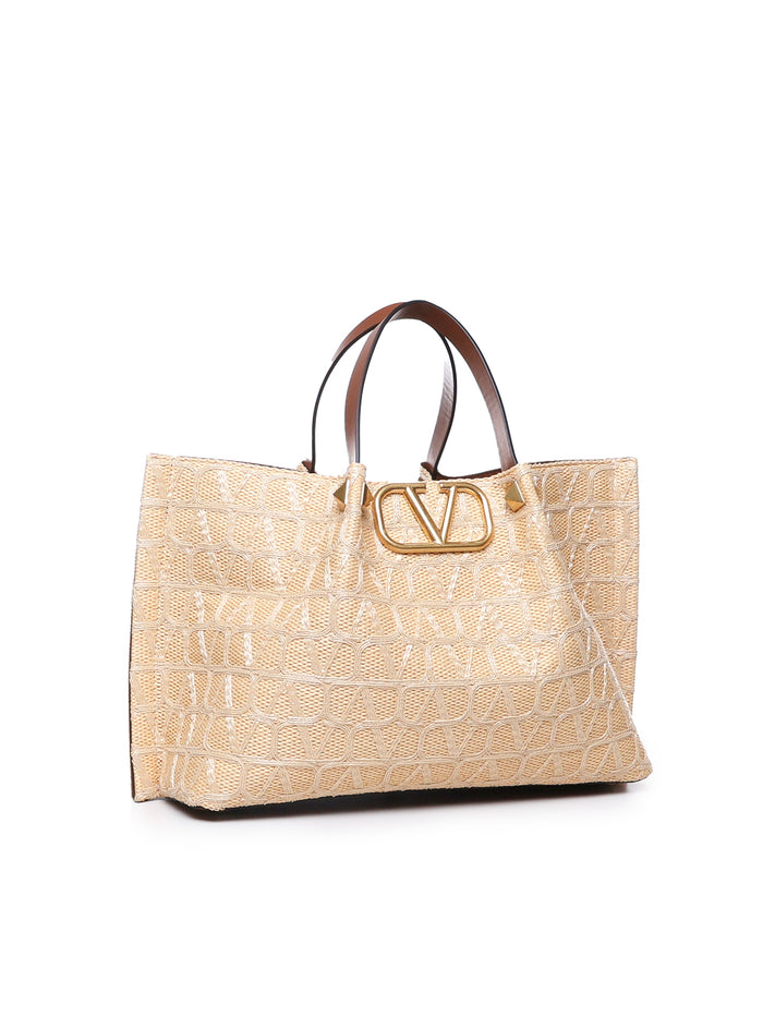 Valentino Garavani Bags Champagne Cotton Viscose