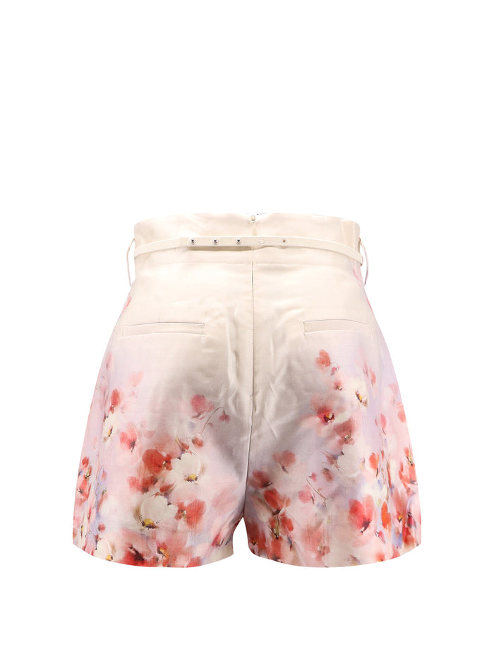 Zimmermann Shorts Pink Seta Cotone