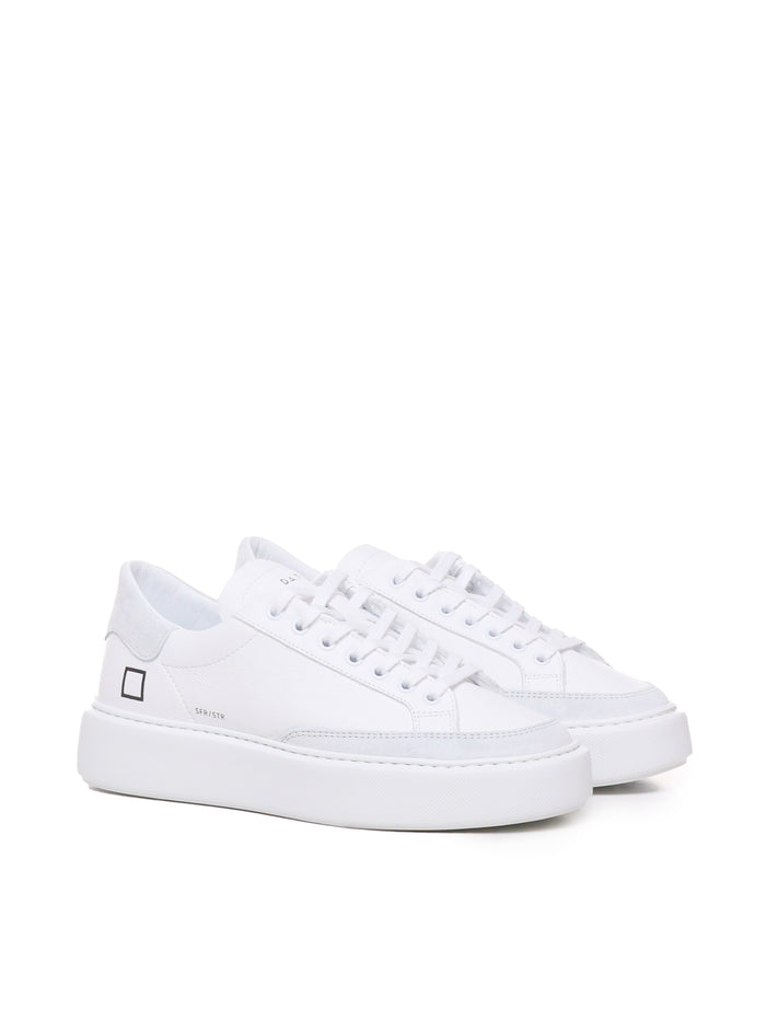 D.a.t.e. Sneakers White, Grey Leather