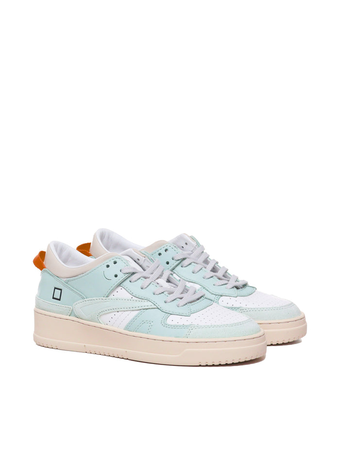 D.a.t.e. Sneakers White-light Blue Leather