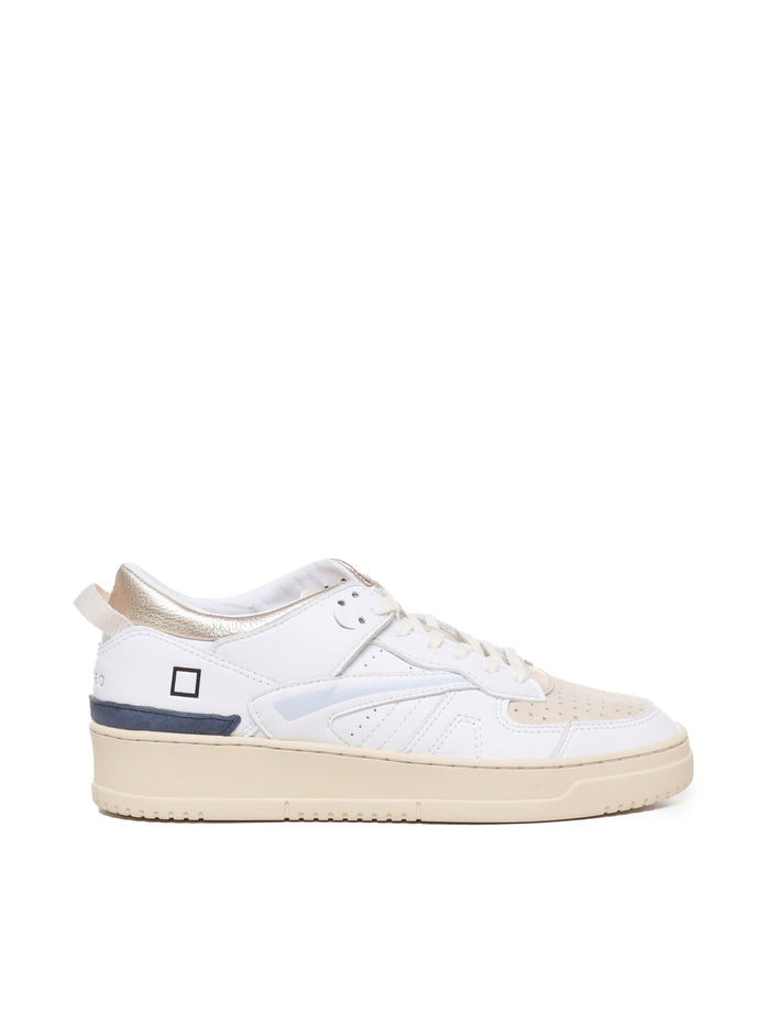 D.a.t.e. Sneakers White-beige Leather