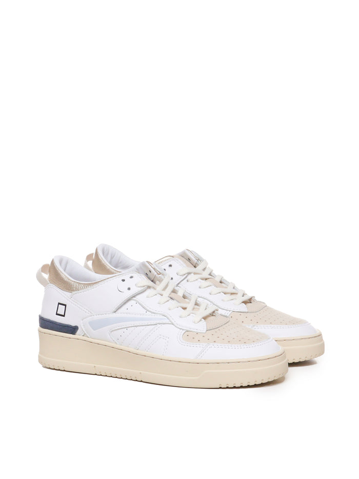 D.a.t.e. Sneakers White-beige Leather