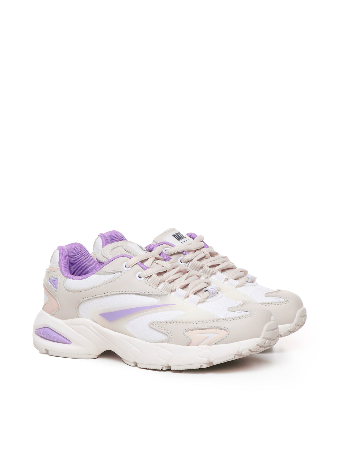D.a.t.e. Sneakers White-lilac Fabric