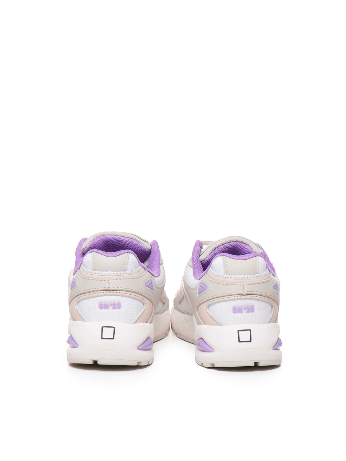 D.a.t.e. Sneakers White-lilac Fabric