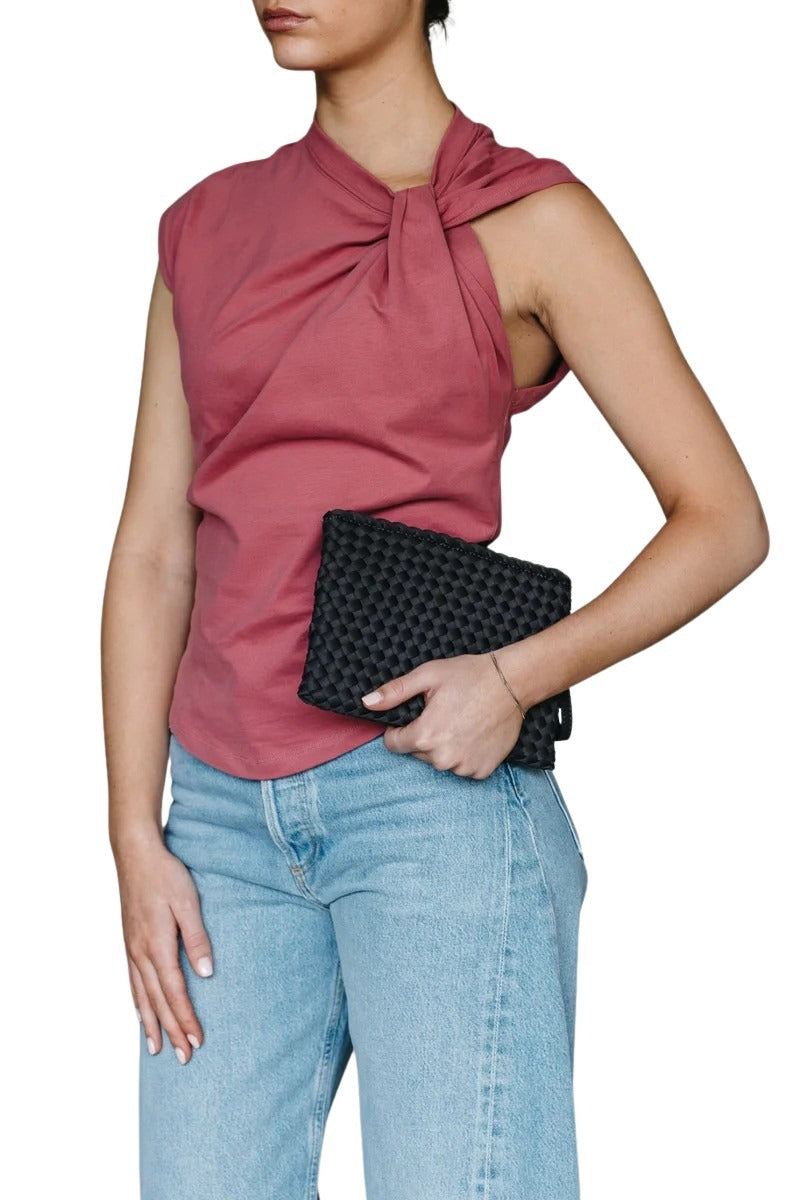 Clutch Grey Polyester Bag