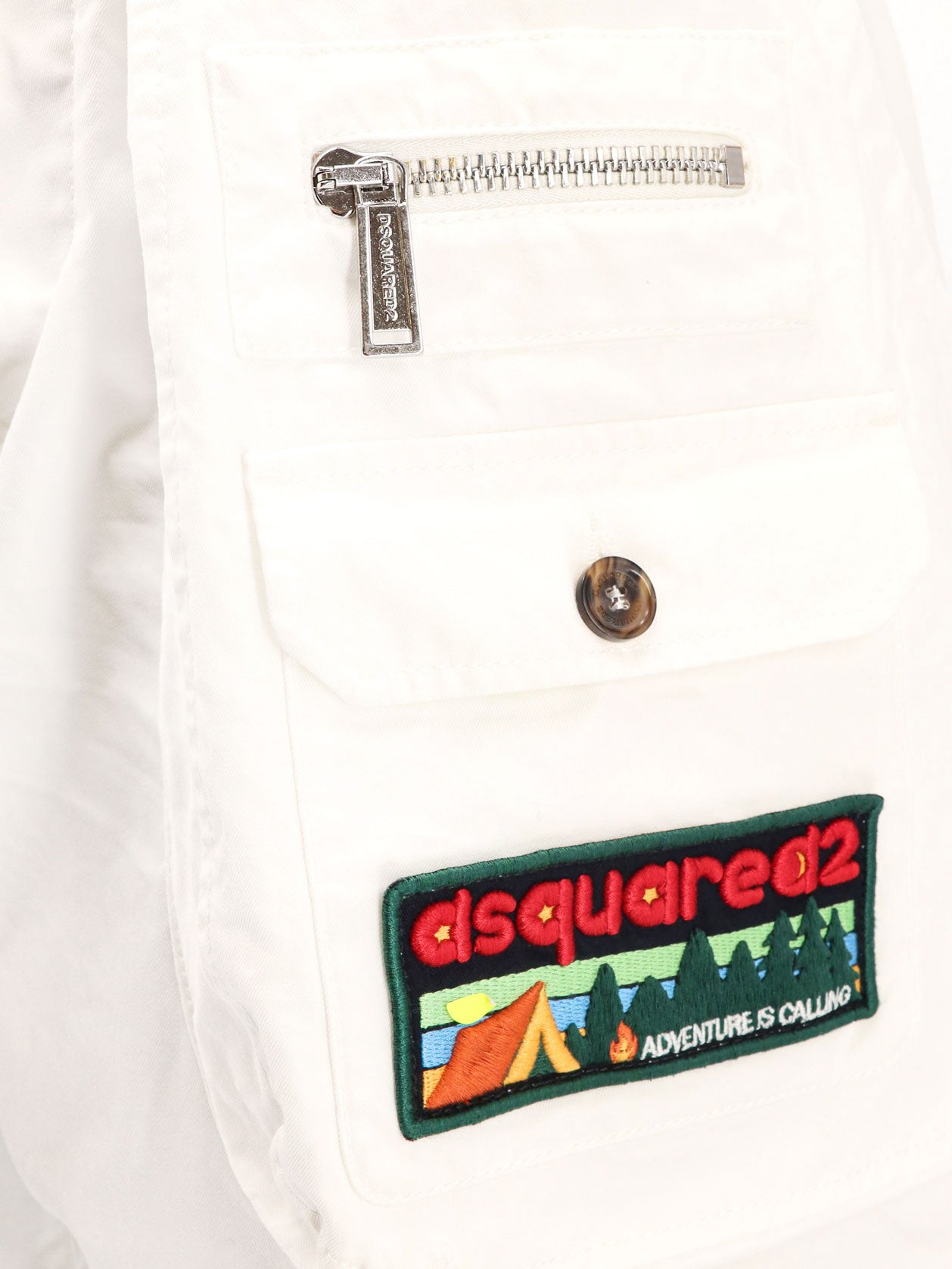 Dsquared2 Shorts White Cotone