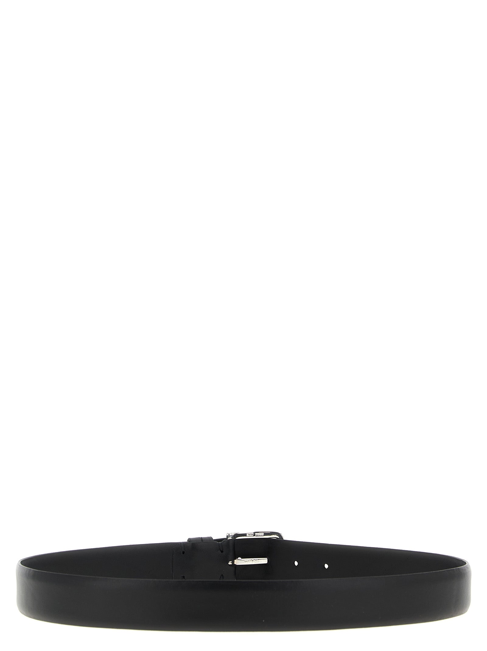 Leather belt Black