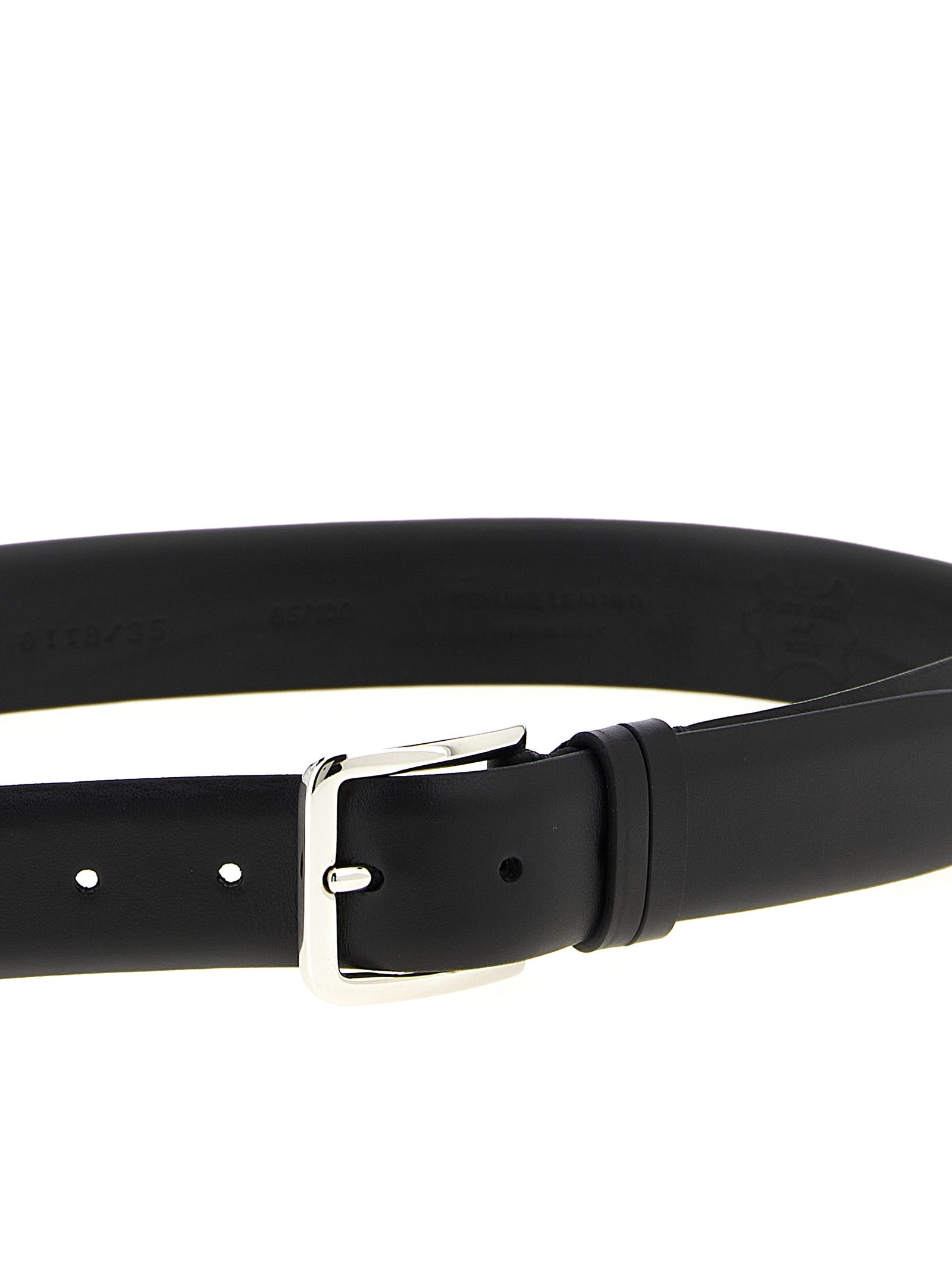 Leather belt Black