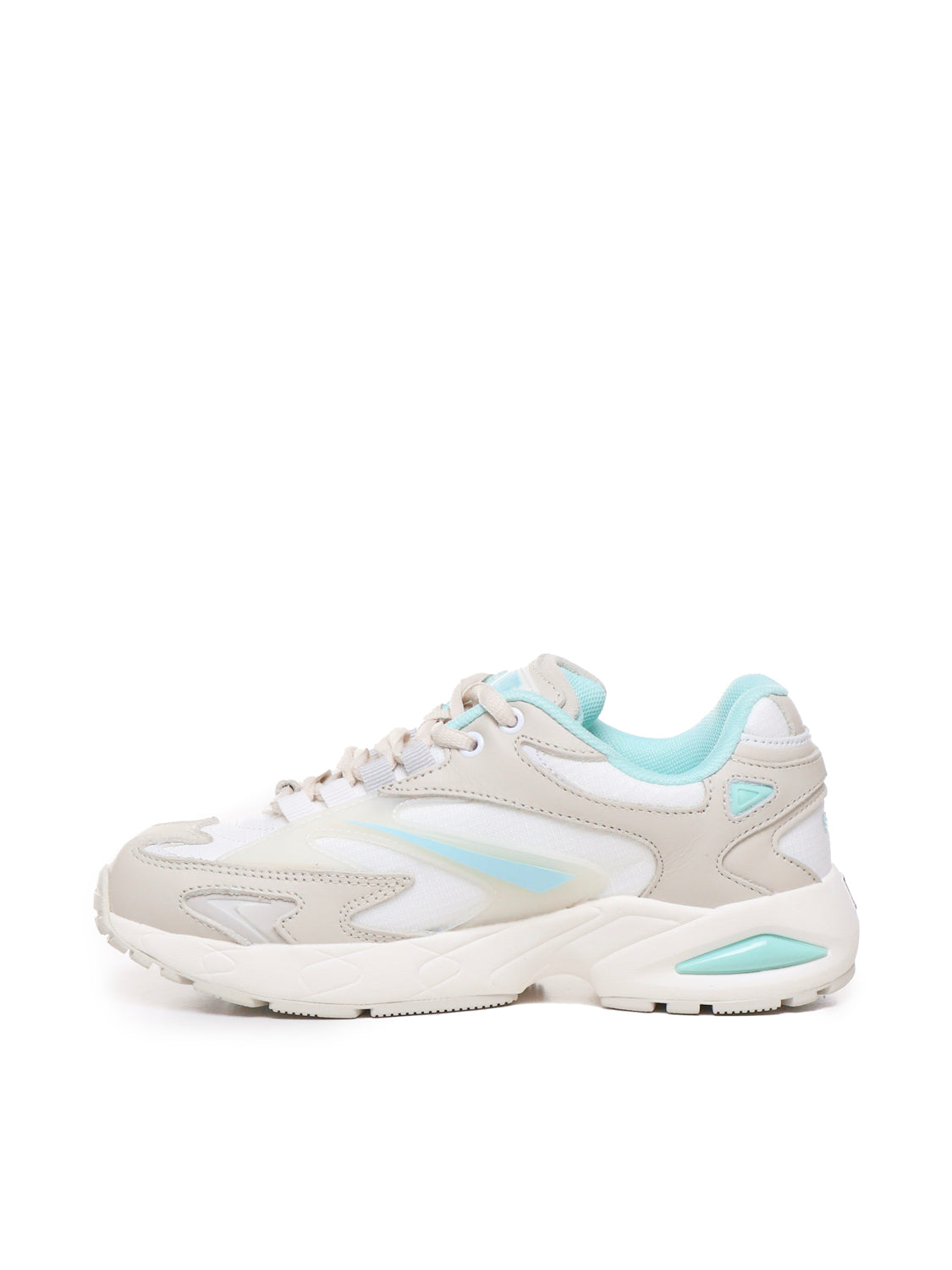 D.a.t.e. Sneakers White, Light Blue Fabric