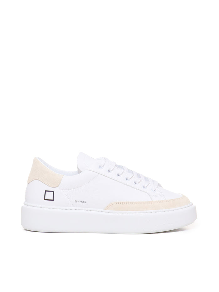 D.a.t.e. Sneakers White-beige Leather