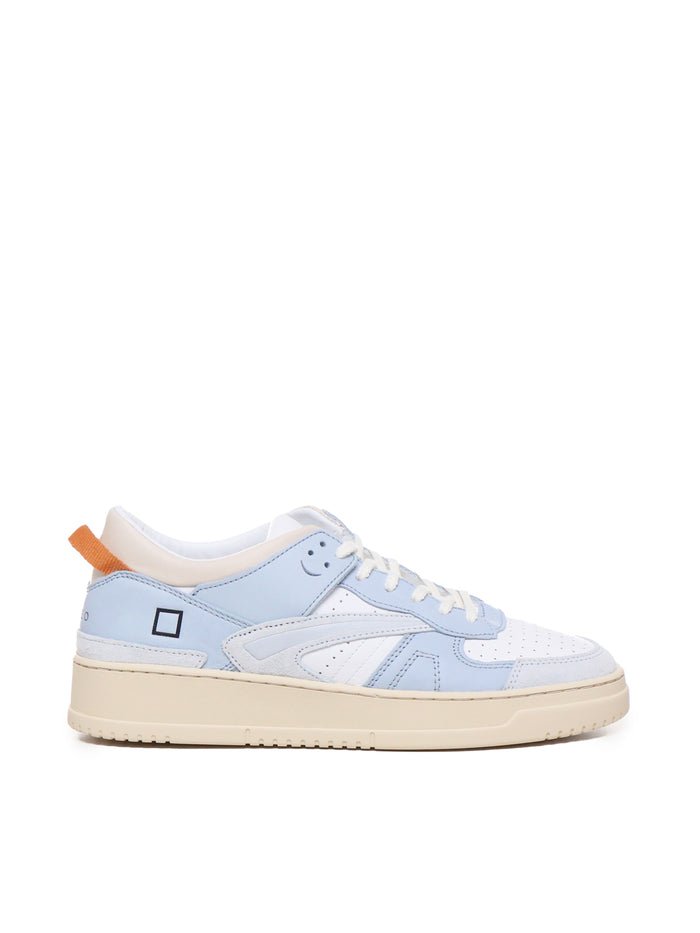D.a.t.e. Sneakers White-light Blue Leather